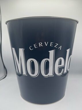 Modelo Tapered Metal Wastebasket Trash Can Home Man Cave Garage Bar Decor